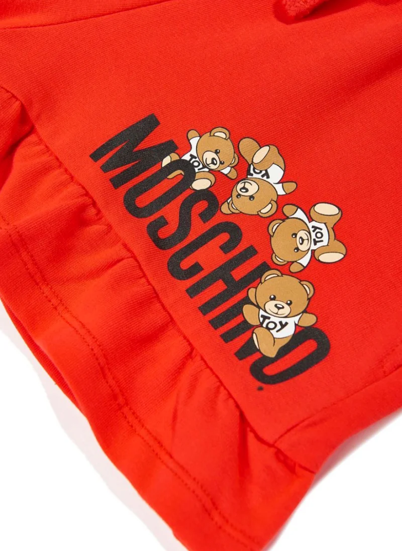 Къс панталон с лого принт Moschino Kids — снимка 4