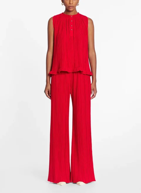 Плисиран панталон Lanvin
