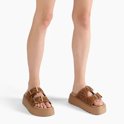 Дамски чехли с платформа Birky Suncity Casadei — снимка 8