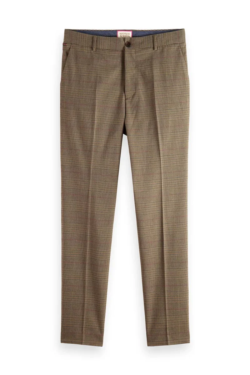Панталон Seasonal Yarn-Dyed Check Slim Tapered Fit Chino 174329 SC6471 taupe check