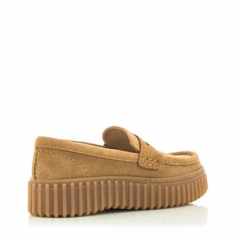 Дамски Лоуфър CLARKS – 26171956 TORHILL PENNY LIGHT TAN — снимка 3