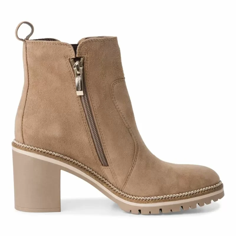 Дамски Боти На Ток TAMARIS – 1-25380-43-400 BEIGE — снимка 2