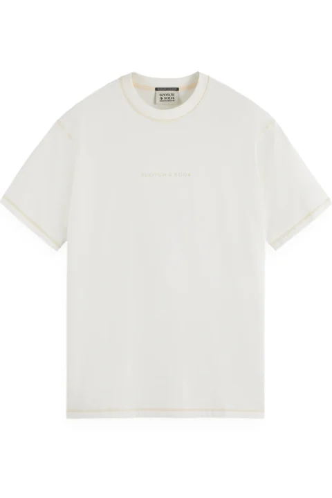 T-Shirt Logo Front Chest 179192 0001 off white