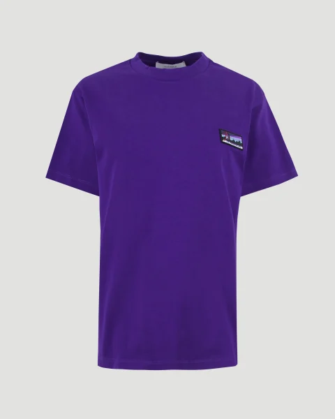 Cotton T-Shirt in Purple