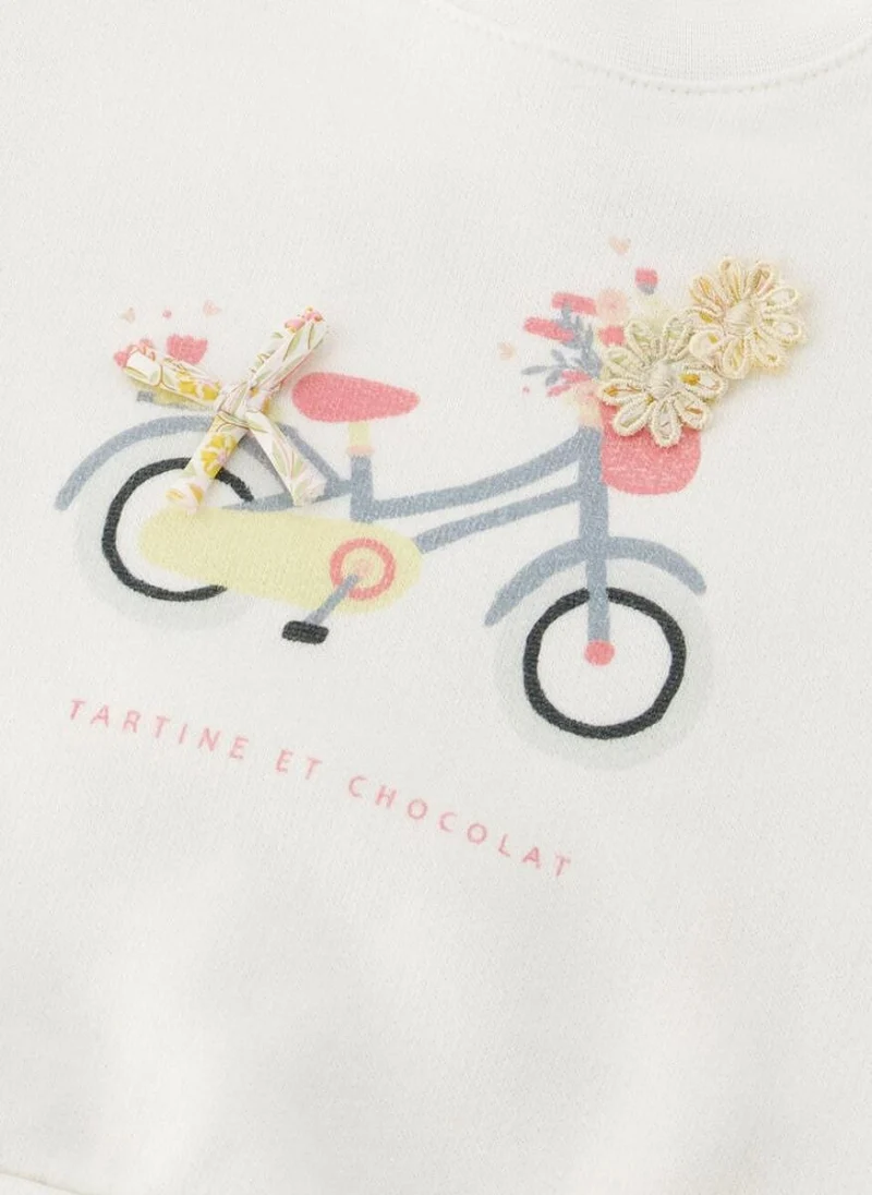 Суитшърт с 3D принт Tartine et Chocolat — снимка 10