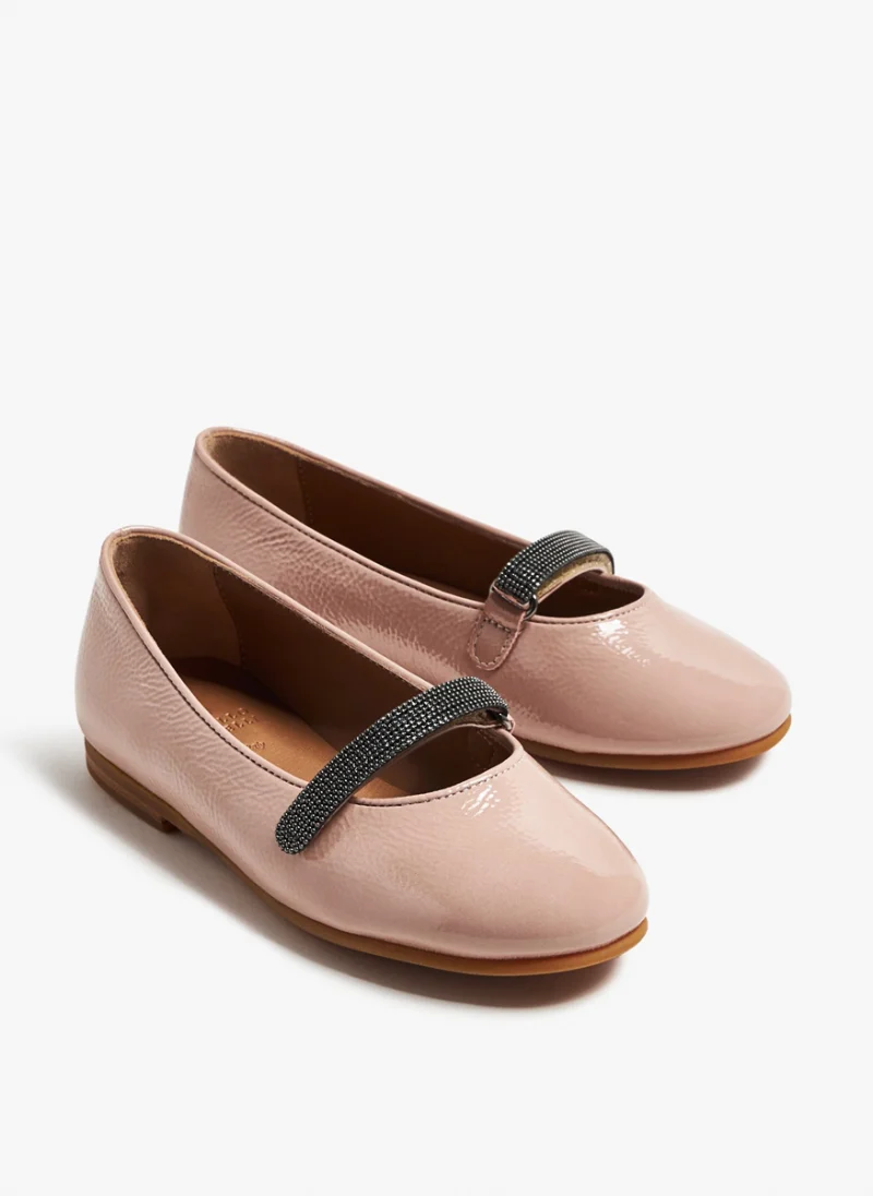 Пантофки с монили Brunello Cucinelli Kids — снимка 3
