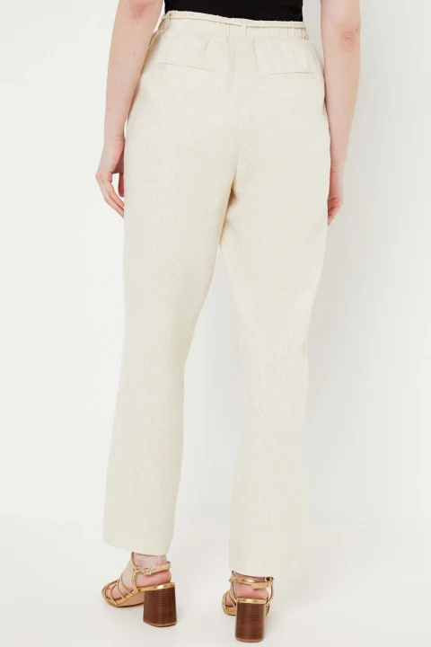 Панталон Vmryle Hr Loose Pants Wvn Lcs 10285257 13-0401 TCX oatmeal — снимка 2