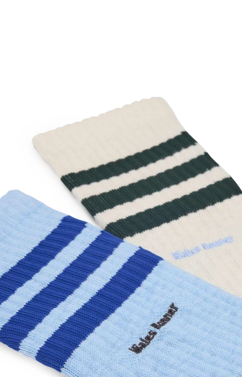 Socks in Chalk White & Clear Sky — снимка 2