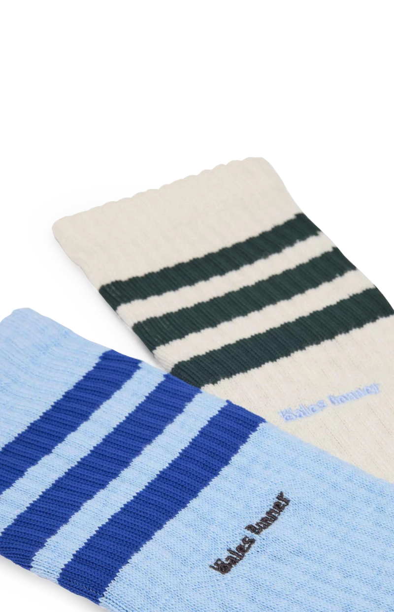 Socks in Chalk White & Clear Sky — снимка 2