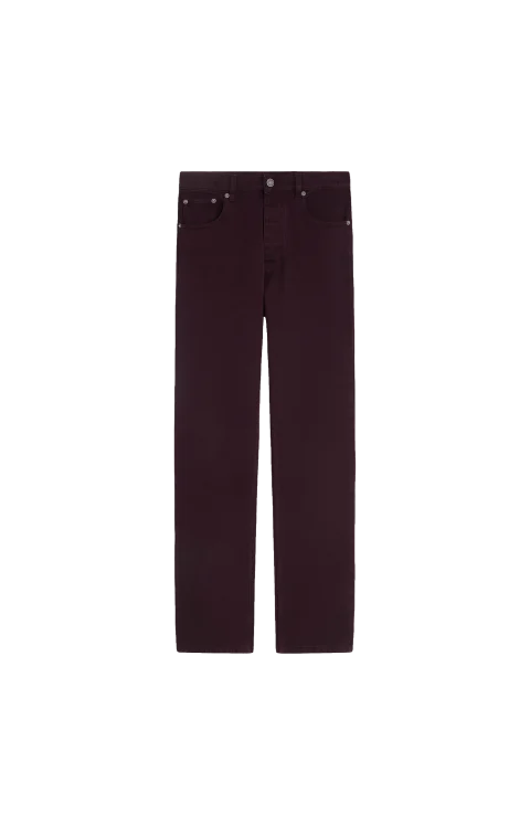Classic Jeans in Dark Berry Cotton