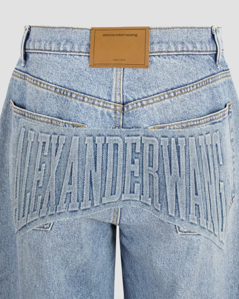 Oversized Rounded Mid-Rise Jeans — снимка 2