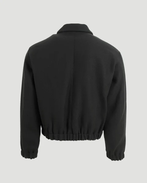 Black Wool Ami de Coeur Jacket — снимка 3