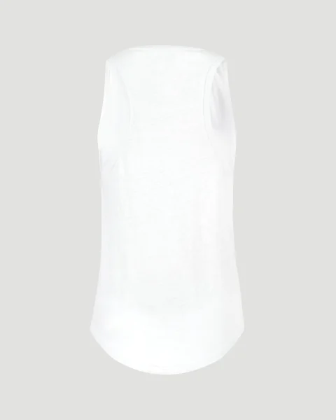 Arielle Linen Top in White — снимка 2