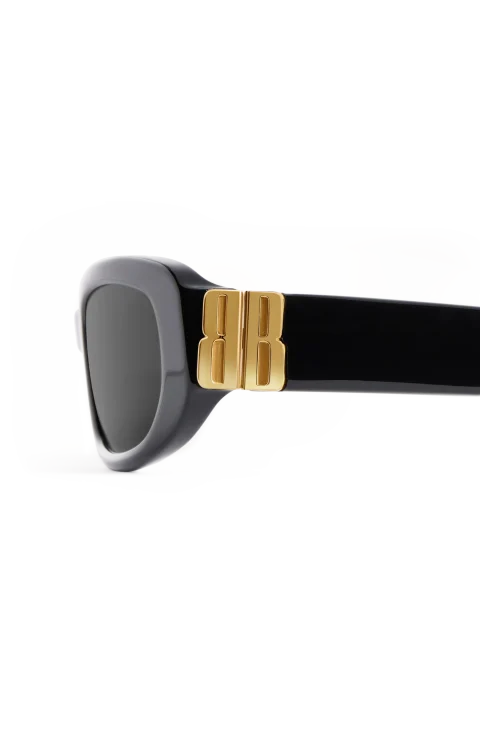 Cosmo Rectangle Sunglasses in Black — снимка 3