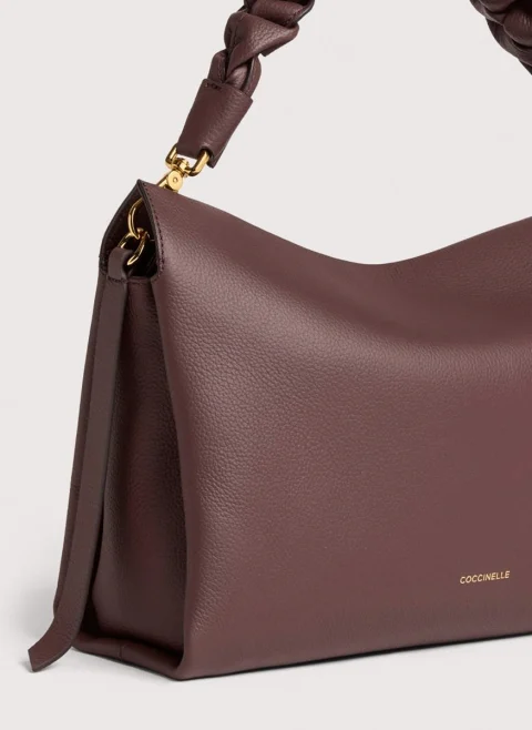 Кожена чанта Coccinelle Boheme Medium — снимка 3