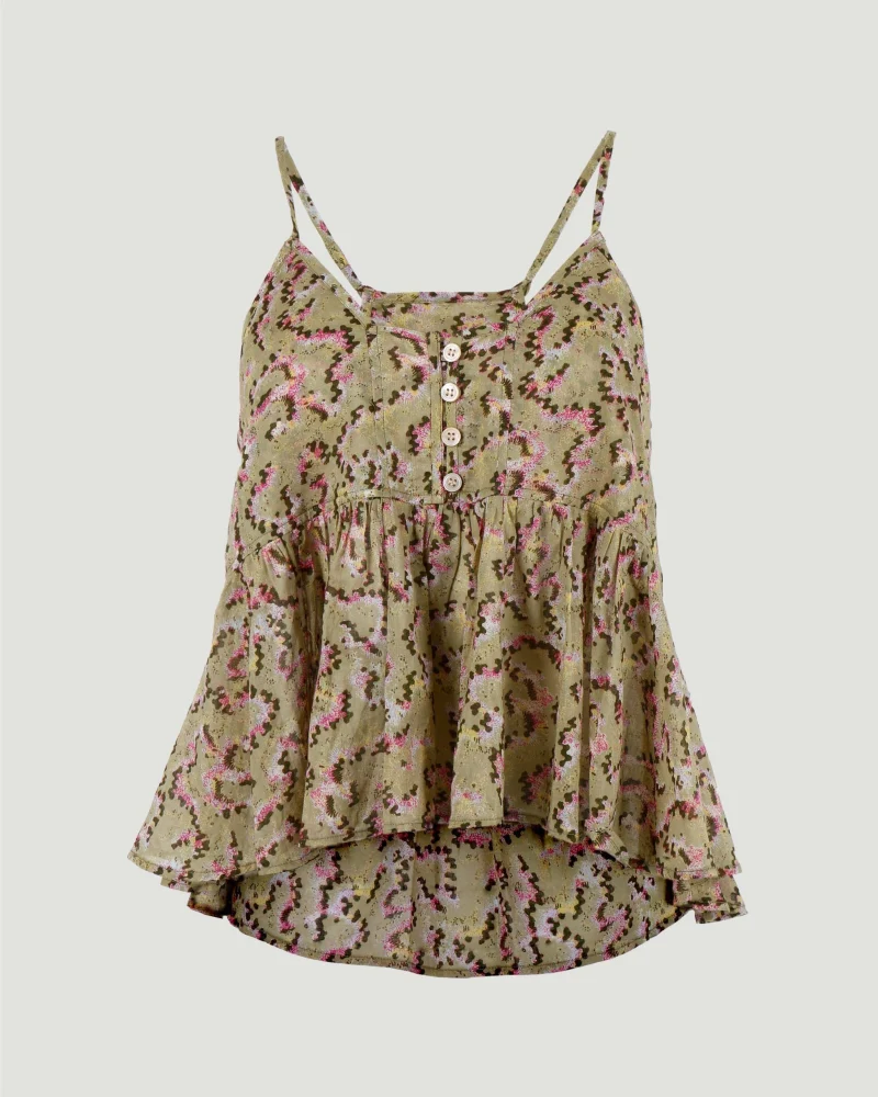 Lihretta Top in Khaki