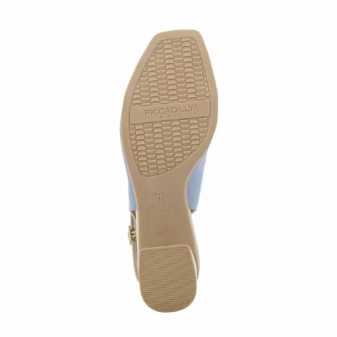 Дамски Сандали На Ток PICCADILLY – 715023 ADRIANA MIRTILO/OFF WHITE — снимка 4