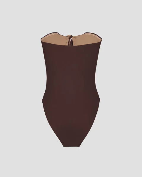 Tied Strapless Swimsuit — снимка 2