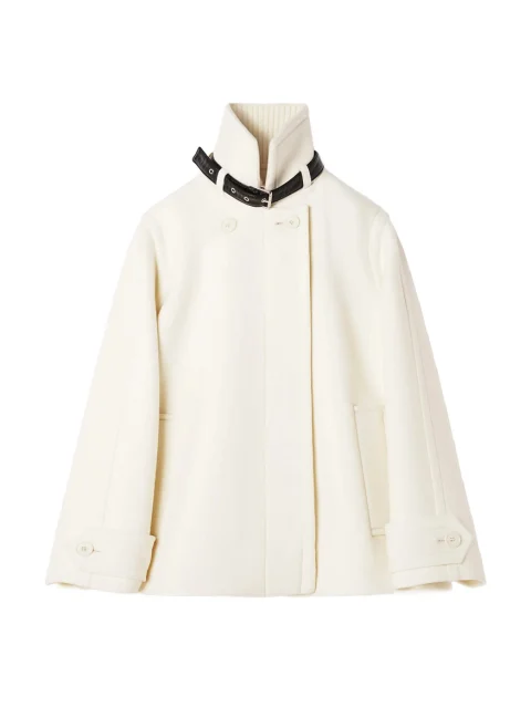Късо палто от вълна Lanvin — снимка 6