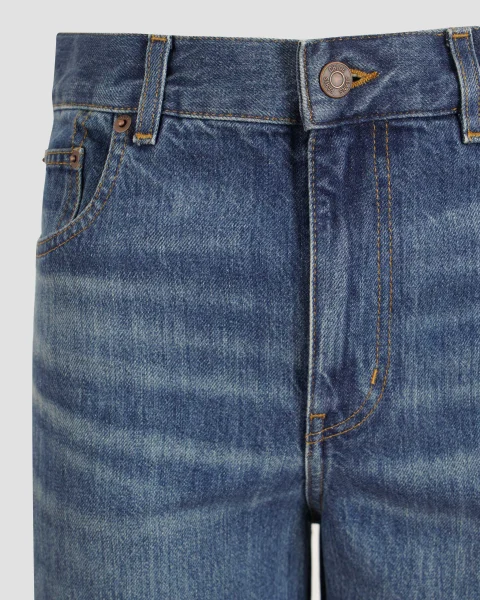 Cropped Wide-Leg Jeans — снимка 2