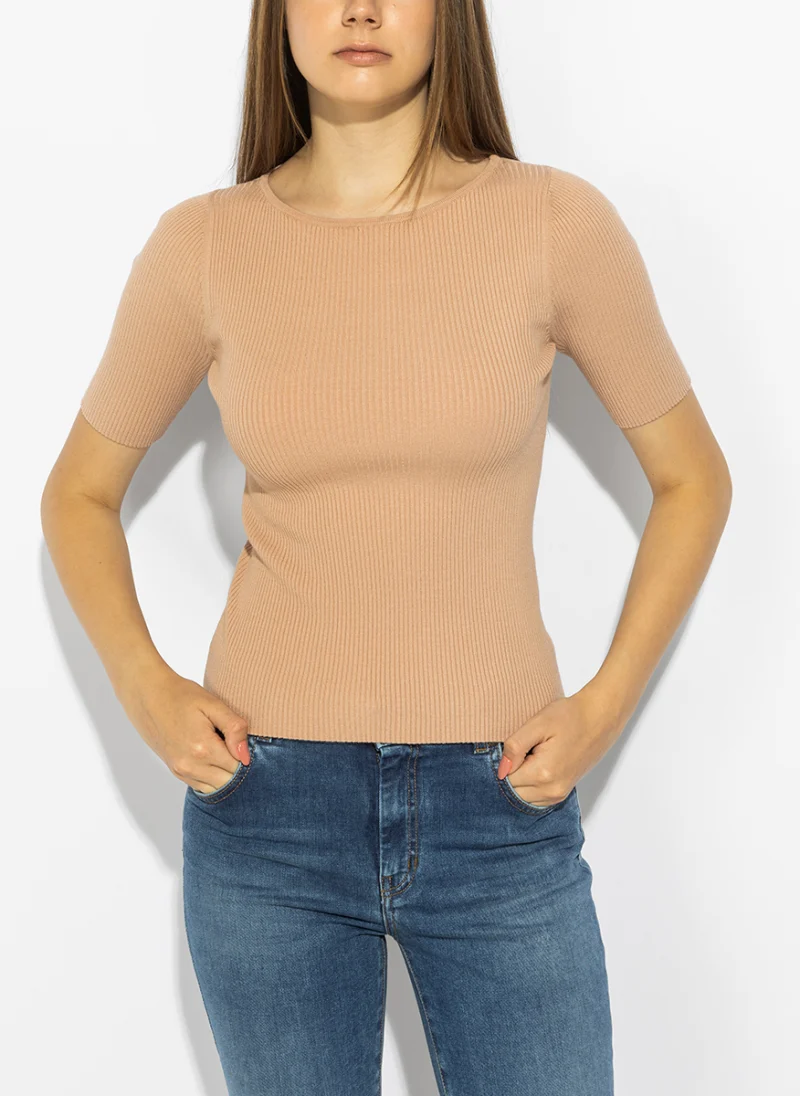 Тишърт от фино плетиво Weekend Max Mara Wkdgola