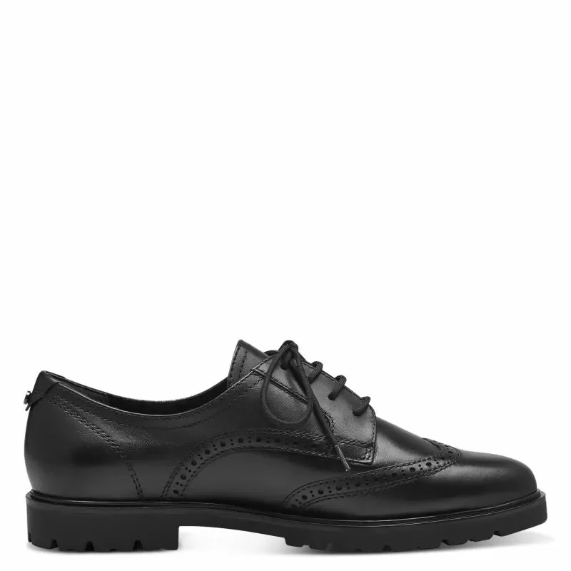 Дамски Ежедневни TAMARIS – 1-23200-41-003 BLACK LEATHER — снимка 2