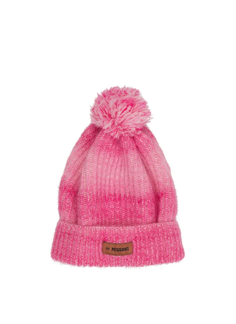 Шапка от вълна с помпон Missoni Kids