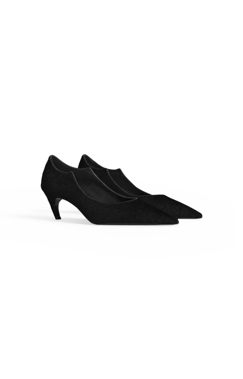 Valerie Low Pump in Black Calfhair — снимка 2