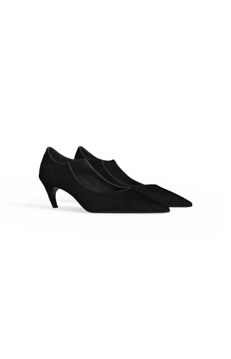 Valerie Low Pump in Black Calfhair — снимка 2