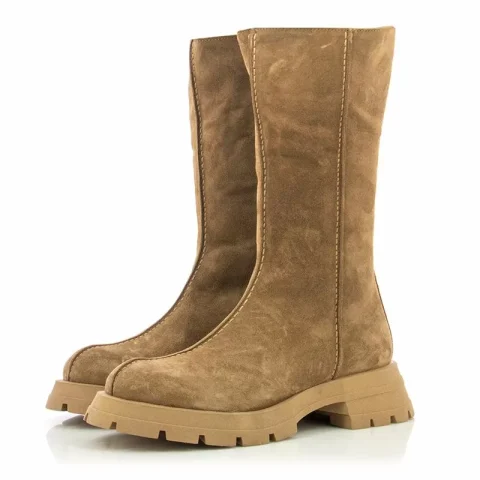 Дамски Равни Боти CARLO FABIANI – 362-1139-3 CAMEL — снимка 3