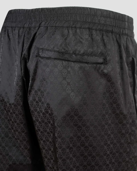 Skull Jacquard Joggers in Black — снимка 5