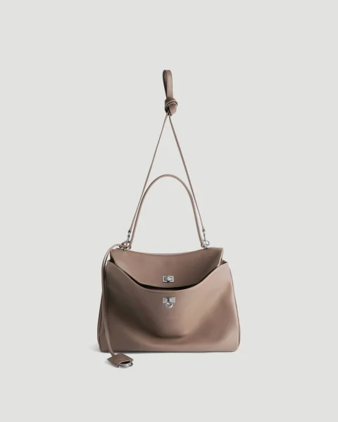 Rodeo Handbag Medium in Taupe — снимка 5