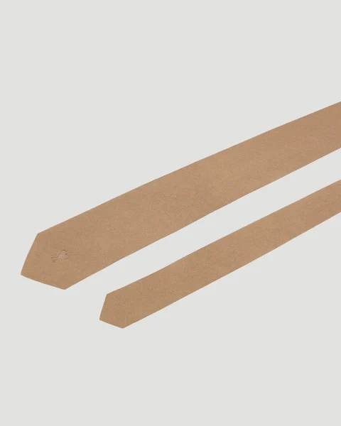 Silk Ami de Coeur Tie in Camel — снимка 2