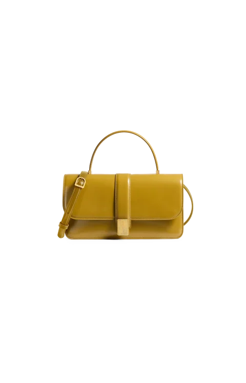 Blake Top Handle Bag in Golden Olive