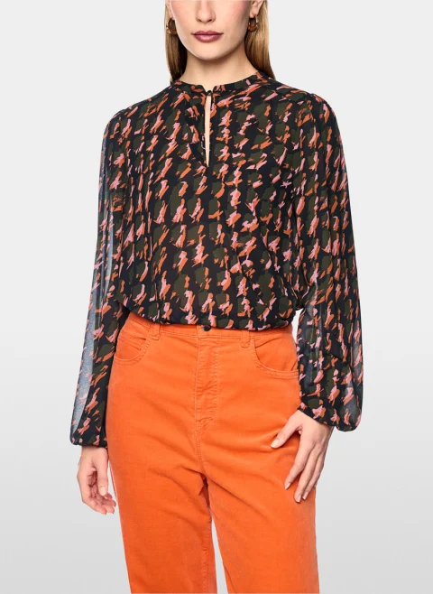 Блуза с принт 'Houndstooth' Marc Cain Collections