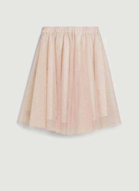 Пола с флорален принт Brunello Cucinelli Kids 8-10