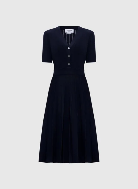 Рокля от фино плетиво Thom Browne — снимка 5