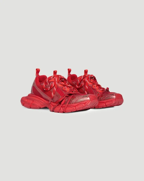3XL Sneaker in Red Mesh and Polyurethane — снимка 2