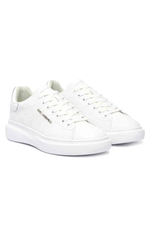 Sneakers Kore Monogram Emboss Lo KL56549K 01w-white lthr / mono — снимка 2