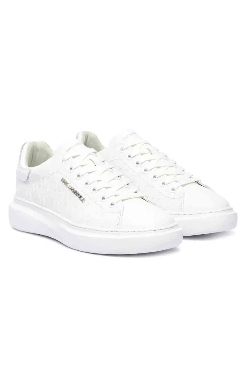 Sneakers Kore Monogram Emboss Lo KL56549K 01w-white lthr / mono — снимка 2