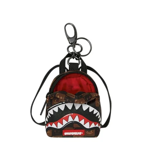 Ключодържател SHARKS IN PARIS WTF BUBBLE BROWN CHECK SPRAYGROUND — снимка 8