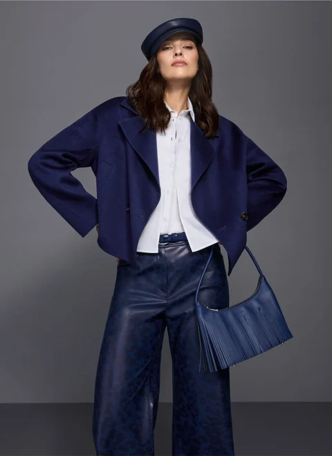 Кожена шапка 'Sailor style' Marc Cain Collections — снимка 4