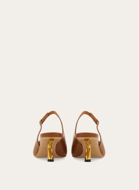 Обувки на ток от естествена кожа Ferragamo — снимка 4