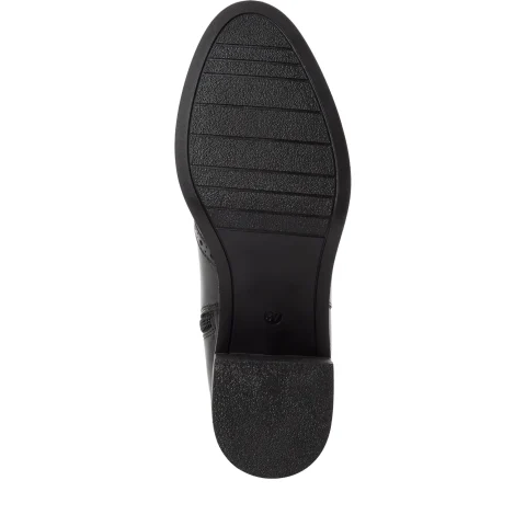 Дамски Боти На Ток TAMARIS – 1-25015-47-003 BLACK LEATHER — снимка 6