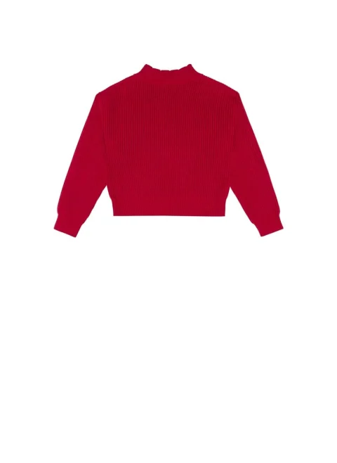 Пуловер с лого бродерия Moschino Kids — снимка 3