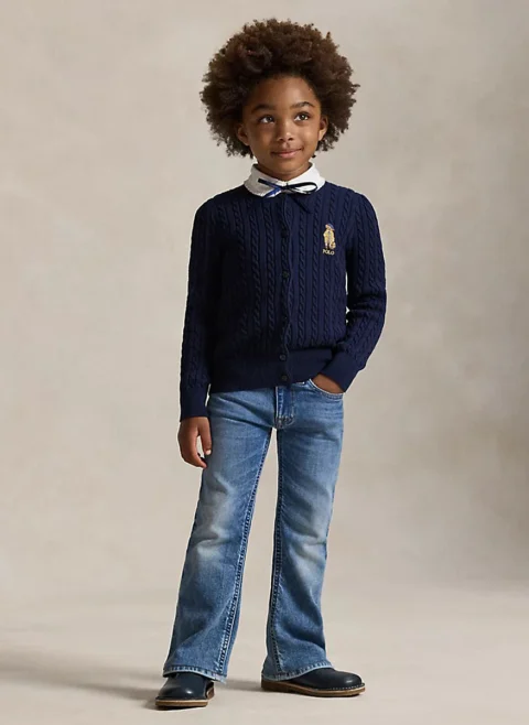 Разкроен деним Ralph Lauren Kids 2-6