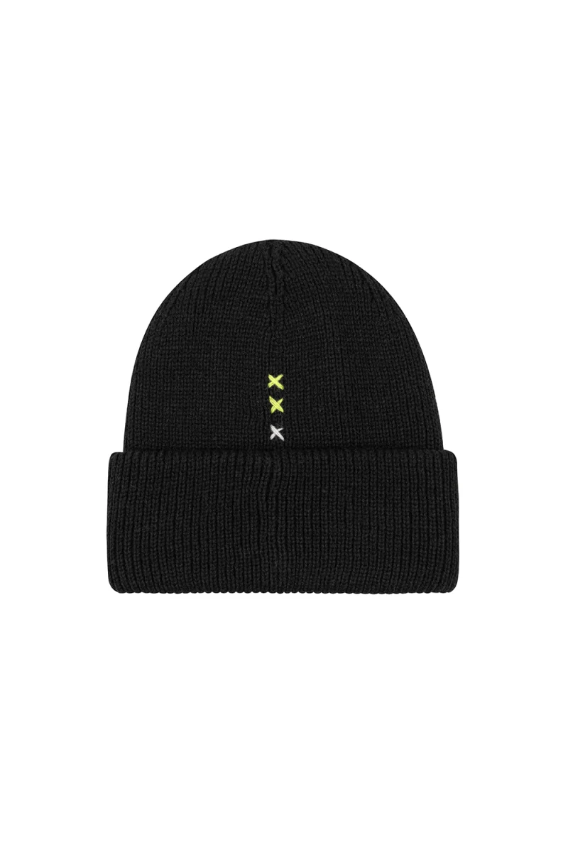 Шапка S&S Chain Stitch Cuff Beanie SSM53005 001 black — снимка 2