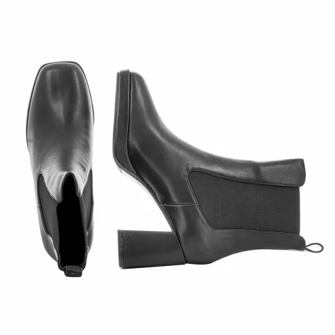 Дамски Боти На Ток QUEEN HELENA – ZM9227-BLACK PU — снимка 5
