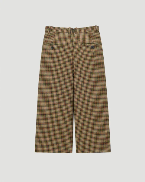 Culottes in Wool Check — снимка 3