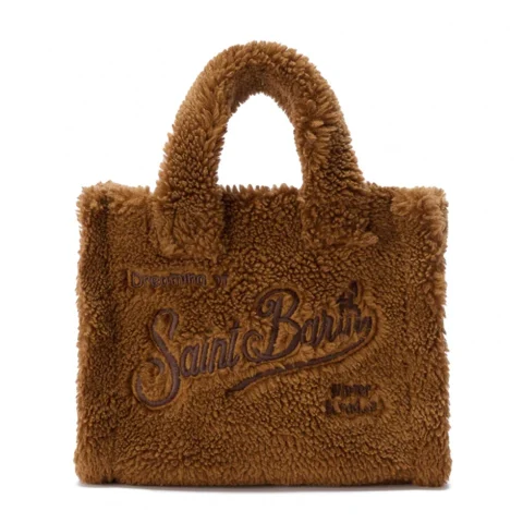Дамска кафява чанта Vanity Teddy SAINT BARTH